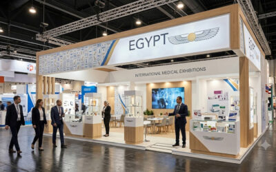 Egyptian pavilion at international medical exhibitions