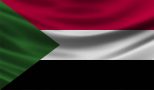Sudan Flag . Waving vector illustration